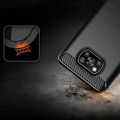 Brushed Texture Carbon Fiber TPU Case, For Xiaomi Mi 10T Pro 5G, For Xiaomi Mi 10 Ultra, For Xiaomi Mi 10T Lite 5G, For Xiaomi Poco C3, For Xiaomi Poco X3 NFC, For Xiaomi Redmi 9A, For Xiaomi Redmi 9C, For Xiaomi Redmi K30 Ultra