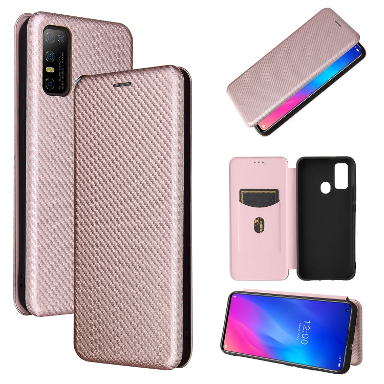 Carbon Fiber Texture Magnetic Horizontal Flip TPU + PC + PU Leather Case with Card Slot, For DOOGEE N30, For Fujitsu Arrows NX9 F-52A, For Oukitel WP5 / WP5 Pro, For Motorola Moto G9 Power, For LG K92 5G