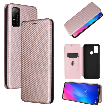 Carbon Fiber Texture Magnetic Horizontal Flip TPU + PC + PU Leather Case with Card Slot, For DOOGEE N30, For Fujitsu Arrows NX9 F-52A, For Oukitel WP5 / WP5 Pro, For Motorola Moto G9 Power, For LG K92 5G
