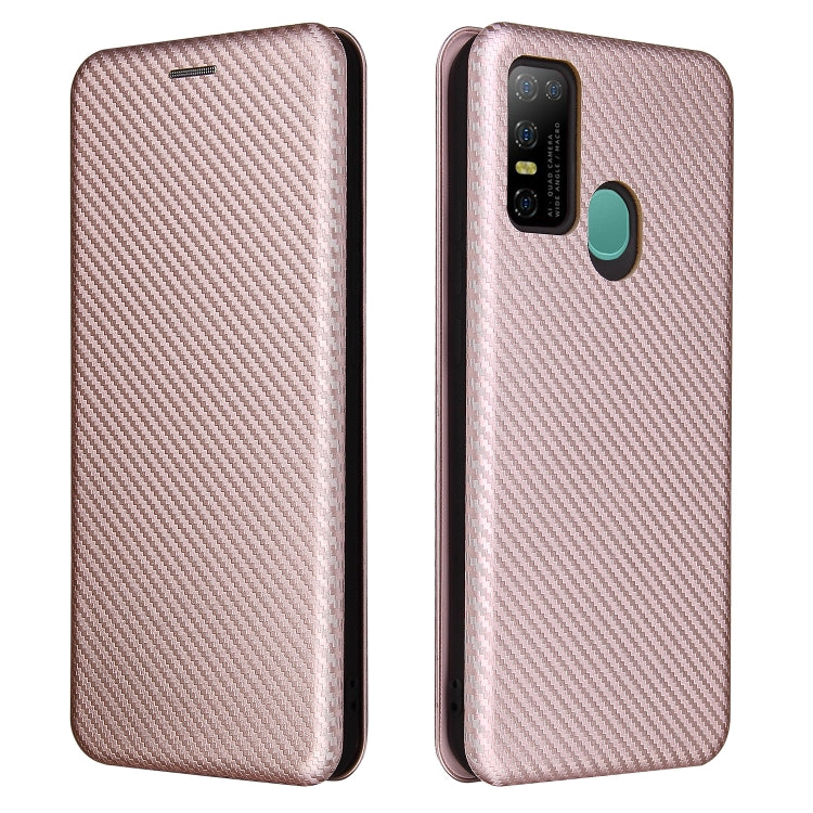 Carbon Fiber Texture Magnetic Horizontal Flip TPU + PC + PU Leather Case with Card Slot, For DOOGEE N30, For Fujitsu Arrows NX9 F-52A, For Oukitel WP5 / WP5 Pro, For Motorola Moto G9 Power, For LG K92 5G
