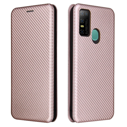Carbon Fiber Texture Magnetic Horizontal Flip TPU + PC + PU Leather Case with Card Slot, For DOOGEE N30, For Fujitsu Arrows NX9 F-52A, For Oukitel WP5 / WP5 Pro, For Motorola Moto G9 Power, For LG K92 5G
