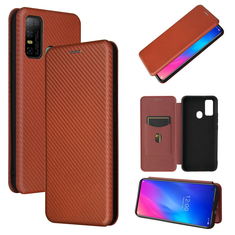 Carbon Fiber Texture Magnetic Horizontal Flip TPU + PC + PU Leather Case with Card Slot, For DOOGEE N30, For Fujitsu Arrows NX9 F-52A, For Oukitel WP5 / WP5 Pro, For Motorola Moto G9 Power, For LG K92 5G