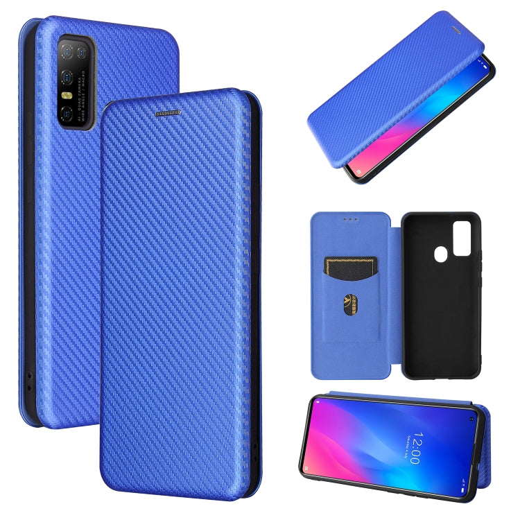 Carbon Fiber Texture Magnetic Horizontal Flip TPU + PC + PU Leather Case with Card Slot, For DOOGEE N30, For Fujitsu Arrows NX9 F-52A, For Oukitel WP5 / WP5 Pro, For Motorola Moto G9 Power, For LG K92 5G