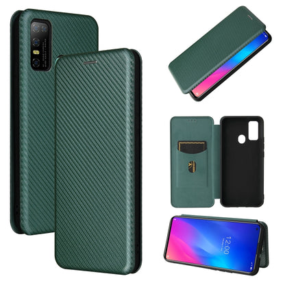 Carbon Fiber Texture Magnetic Horizontal Flip TPU + PC + PU Leather Case with Card Slot, For DOOGEE N30, For Fujitsu Arrows NX9 F-52A, For Oukitel WP5 / WP5 Pro, For Motorola Moto G9 Power, For LG K92 5G