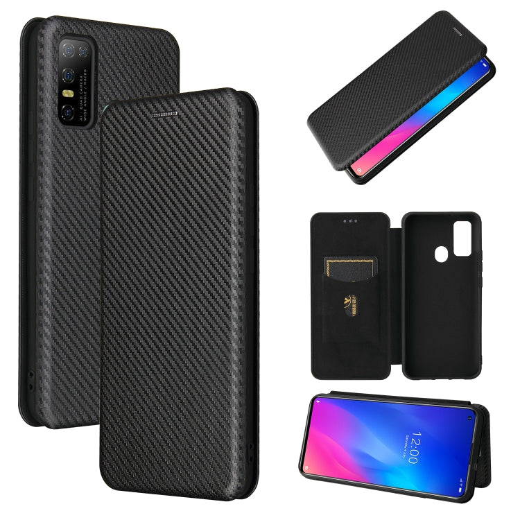 Carbon Fiber Texture Magnetic Horizontal Flip TPU + PC + PU Leather Case with Card Slot, For DOOGEE N30, For Fujitsu Arrows NX9 F-52A, For Oukitel WP5 / WP5 Pro, For Motorola Moto G9 Power, For LG K92 5G