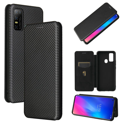 Carbon Fiber Texture Magnetic Horizontal Flip TPU + PC + PU Leather Case with Card Slot, For DOOGEE N30, For Fujitsu Arrows NX9 F-52A, For Oukitel WP5 / WP5 Pro, For Motorola Moto G9 Power, For LG K92 5G