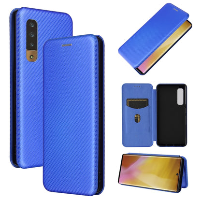 Carbon Fiber Texture Magnetic Horizontal Flip TPU + PC + PU Leather Case with Card Slot, For DOOGEE N30, For Fujitsu Arrows NX9 F-52A, For Oukitel WP5 / WP5 Pro, For Motorola Moto G9 Power, For LG K92 5G