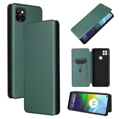 Carbon Fiber Texture Magnetic Horizontal Flip TPU + PC + PU Leather Case with Card Slot, For DOOGEE N30, For Fujitsu Arrows NX9 F-52A, For Oukitel WP5 / WP5 Pro, For Motorola Moto G9 Power, For LG K92 5G