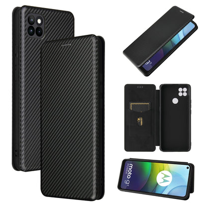 Carbon Fiber Texture Magnetic Horizontal Flip TPU + PC + PU Leather Case with Card Slot, For DOOGEE N30, For Fujitsu Arrows NX9 F-52A, For Oukitel WP5 / WP5 Pro, For Motorola Moto G9 Power, For LG K92 5G