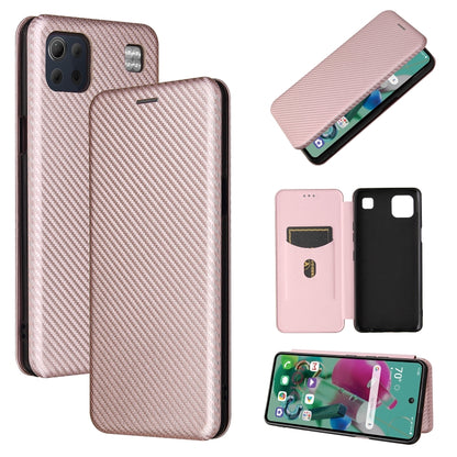 Carbon Fiber Texture Magnetic Horizontal Flip TPU + PC + PU Leather Case with Card Slot, For DOOGEE N30, For Fujitsu Arrows NX9 F-52A, For Oukitel WP5 / WP5 Pro, For Motorola Moto G9 Power, For LG K92 5G