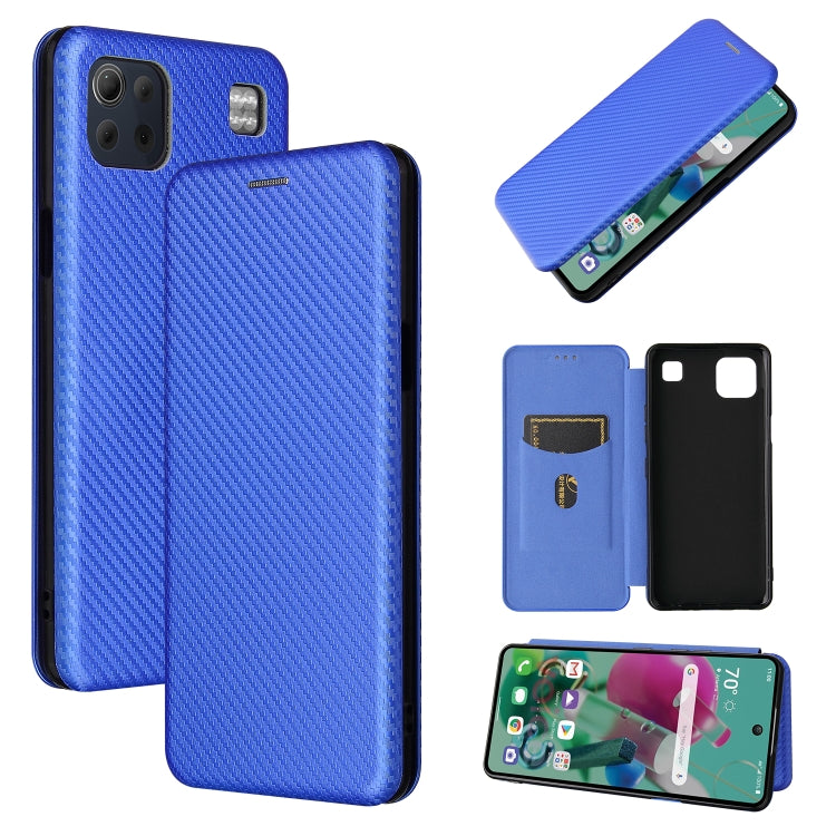 Carbon Fiber Texture Magnetic Horizontal Flip TPU + PC + PU Leather Case with Card Slot, For DOOGEE N30, For Fujitsu Arrows NX9 F-52A, For Oukitel WP5 / WP5 Pro, For Motorola Moto G9 Power, For LG K92 5G