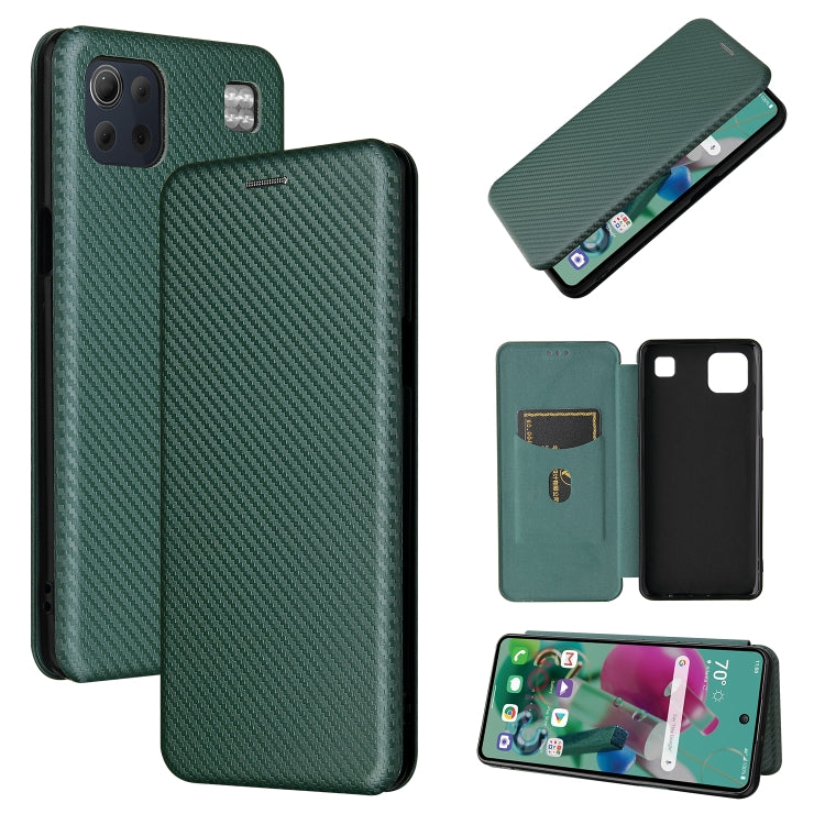 Carbon Fiber Texture Magnetic Horizontal Flip TPU + PC + PU Leather Case with Card Slot, For DOOGEE N30, For Fujitsu Arrows NX9 F-52A, For Oukitel WP5 / WP5 Pro, For Motorola Moto G9 Power, For LG K92 5G