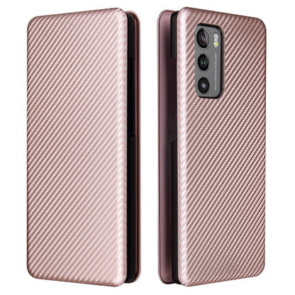 Carbon Fiber Texture Magnetic Horizontal Flip TPU + PC + PU Leather Case with Card Slot, For LG Wing 5G, For LG Wing 5G with Buckle, For OPPO A72 5G, For OPPO A15, For Motorola Moto  G9 Power