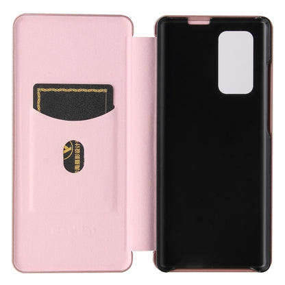 Carbon Fiber Texture Magnetic Horizontal Flip TPU + PC + PU Leather Case with Card Slot, For LG Wing 5G, For LG Wing 5G with Buckle, For OPPO A72 5G, For OPPO A15, For Motorola Moto  G9 Power