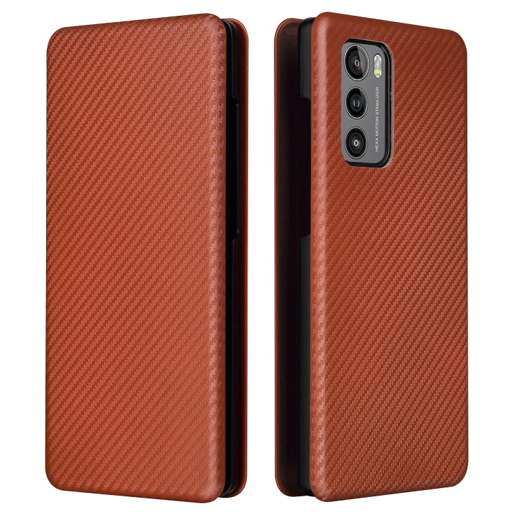 Carbon Fiber Texture Magnetic Horizontal Flip TPU + PC + PU Leather Case with Card Slot, For LG Wing 5G, For LG Wing 5G with Buckle, For OPPO A72 5G, For OPPO A15, For Motorola Moto  G9 Power