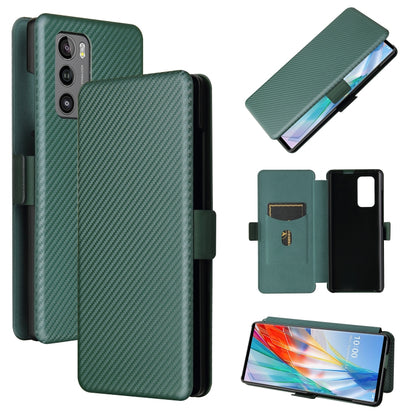 Carbon Fiber Texture Magnetic Horizontal Flip TPU + PC + PU Leather Case with Card Slot, For LG Wing 5G, For LG Wing 5G with Buckle, For OPPO A72 5G, For OPPO A15, For Motorola Moto  G9 Power