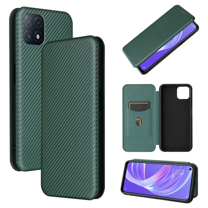 Carbon Fiber Texture Magnetic Horizontal Flip TPU + PC + PU Leather Case with Card Slot, For LG Wing 5G, For LG Wing 5G with Buckle, For OPPO A72 5G, For OPPO A15, For Motorola Moto  G9 Power