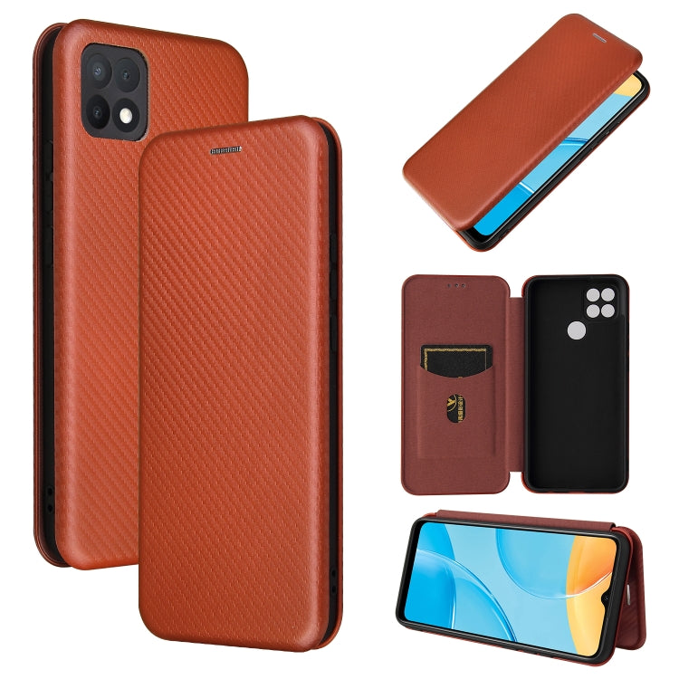 Carbon Fiber Texture Magnetic Horizontal Flip TPU + PC + PU Leather Case with Card Slot, For LG Wing 5G, For LG Wing 5G with Buckle, For OPPO A72 5G, For OPPO A15, For Motorola Moto  G9 Power