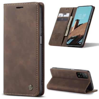 CaseMe-013 Multifunctional Retro Frosted Horizontal Flip Leather Case with Card Slot & Holder & Wallet, For OnePlus 8T, For Samsung Galaxy A21s, For Samsung Galaxy A42 5G, For Huawei P Smart 2021, For Xiaomi Mi 10T Lite 5G                              ...