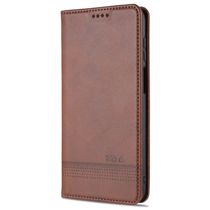 AZNS Magnetic Calf Texture Horizontal Flip Leather Case with Card Slots & Holder & Wallet, For Samsung Galaxy M51 (Side Fingerprint)