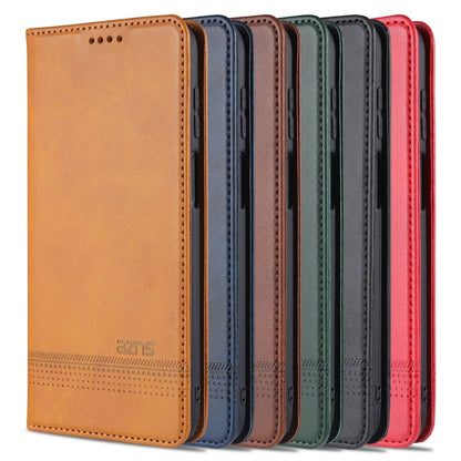 AZNS Magnetic Calf Texture Horizontal Flip Leather Case with Card Slots & Holder & Wallet, For Samsung Galaxy M51 (Side Fingerprint)