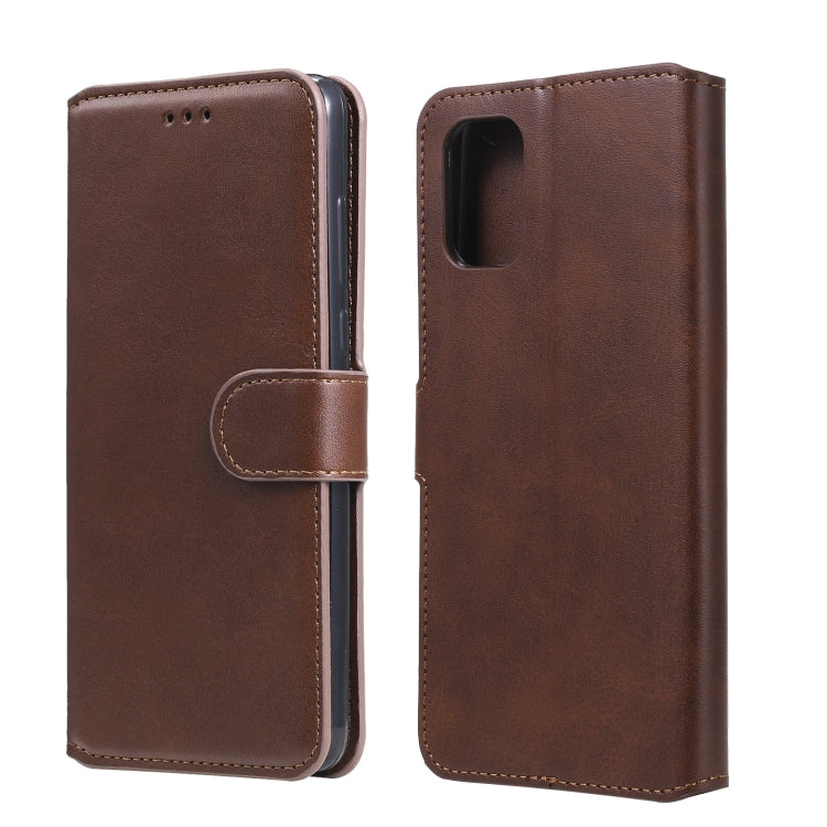 Classic Calf Texture PU + TPU Horizontal Flip Leather Case, with Holder & Card Slots & Wallet, For Samsung Galaxy A42 5G, For Samsung Galaxy M01, For Samsung Galaxy M31s, For Samsung Galaxy M51 Side-mounted Fingerprint