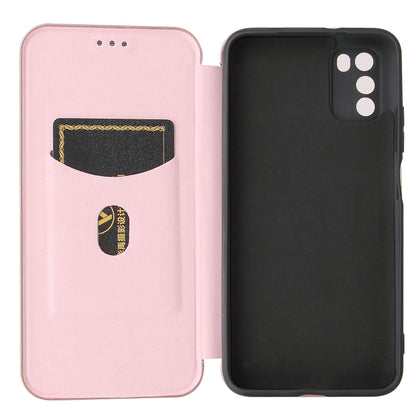Carbon Fiber Texture Magnetic Horizontal Flip TPU + PC + PU Leather Case with Card Slot, For Xiaomi Poco M3, For Samsung Galaxy A02s, For Xiaomi Redmi Note 9 5G, For Xiaomi Redmi Note 9 4G