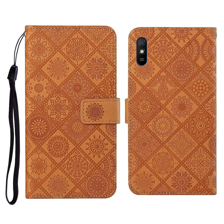 Ethnic Style Embossed Pattern Horizontal Flip Leather Case with Holder & Card Slots & Wallet & Lanyard, For Xiaomi Redmi 9, For Xiaomi Redmi 9A, For Xiaomi Redmi 9C