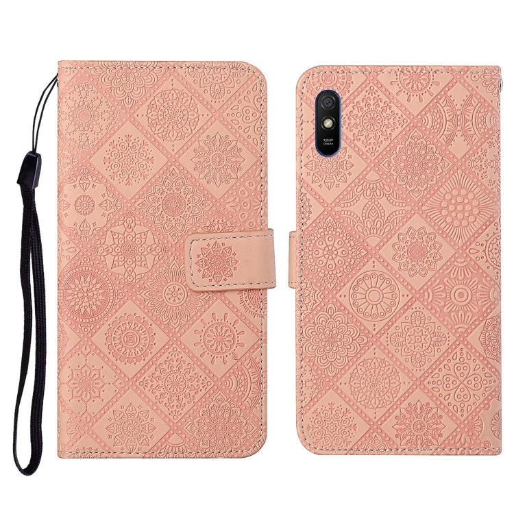 Ethnic Style Embossed Pattern Horizontal Flip Leather Case with Holder & Card Slots & Wallet & Lanyard, For Xiaomi Redmi 9, For Xiaomi Redmi 9A, For Xiaomi Redmi 9C