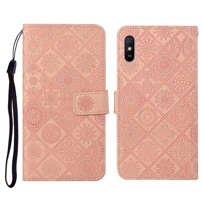Ethnic Style Embossed Pattern Horizontal Flip Leather Case with Holder & Card Slots & Wallet & Lanyard, For Xiaomi Redmi 9, For Xiaomi Redmi 9A, For Xiaomi Redmi 9C