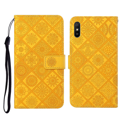 Ethnic Style Embossed Pattern Horizontal Flip Leather Case with Holder & Card Slots & Wallet & Lanyard, For Xiaomi Redmi 9, For Xiaomi Redmi 9A, For Xiaomi Redmi 9C