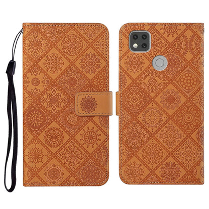 Ethnic Style Embossed Pattern Horizontal Flip Leather Case with Holder & Card Slots & Wallet & Lanyard, For Xiaomi Redmi 9, For Xiaomi Redmi 9A, For Xiaomi Redmi 9C