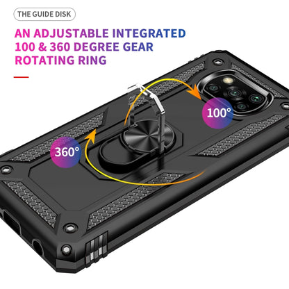 Shockproof TPU + PC Protective Case with 360 Degree Rotating Holder, For Xiaomi Poco X3 NFC