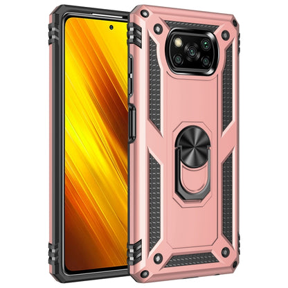Shockproof TPU + PC Protective Case with 360 Degree Rotating Holder, For Xiaomi Poco X3 NFC