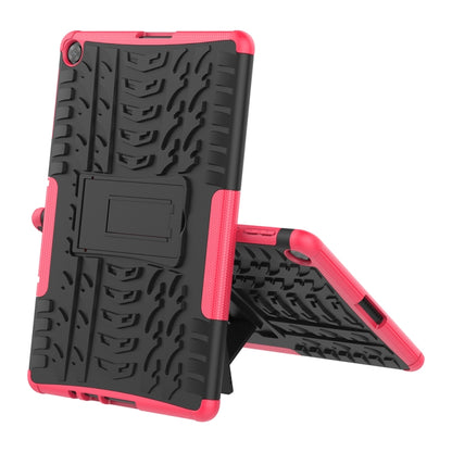 Tire Texture Shockproof TPU+PC Protective Case with Holder, For Huawei MatePad T10/T10S/Enjoy 2, For Huawei P Smart(2021)/Y7a, For OnePlus Nord N10 5G, For OnePlus Nord N100, For Xiaomi Mi 10T Lite 5G