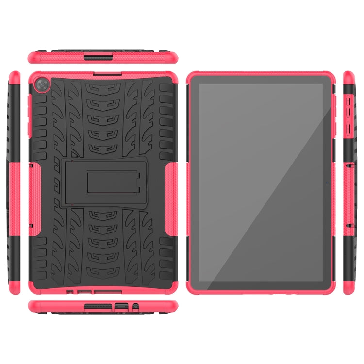 Tire Texture Shockproof TPU+PC Protective Case with Holder, For Huawei MatePad T10/T10S/Enjoy 2, For Huawei P Smart(2021)/Y7a, For OnePlus Nord N10 5G, For OnePlus Nord N100, For Xiaomi Mi 10T Lite 5G