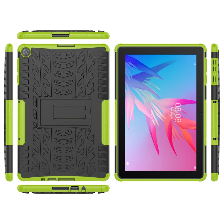 Tire Texture Shockproof TPU+PC Protective Case with Holder, For Huawei MatePad T10/T10S/Enjoy 2, For Huawei P Smart(2021)/Y7a, For OnePlus Nord N10 5G, For OnePlus Nord N100, For Xiaomi Mi 10T Lite 5G