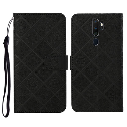 Ethnic Style Embossed Pattern Horizontal Flip Leather Case with Holder & Card Slots & Wallet & Lanyard, For OPPO A5 / A9 2020, For OPPO A92 / A72 / A52, For OPPO F1s