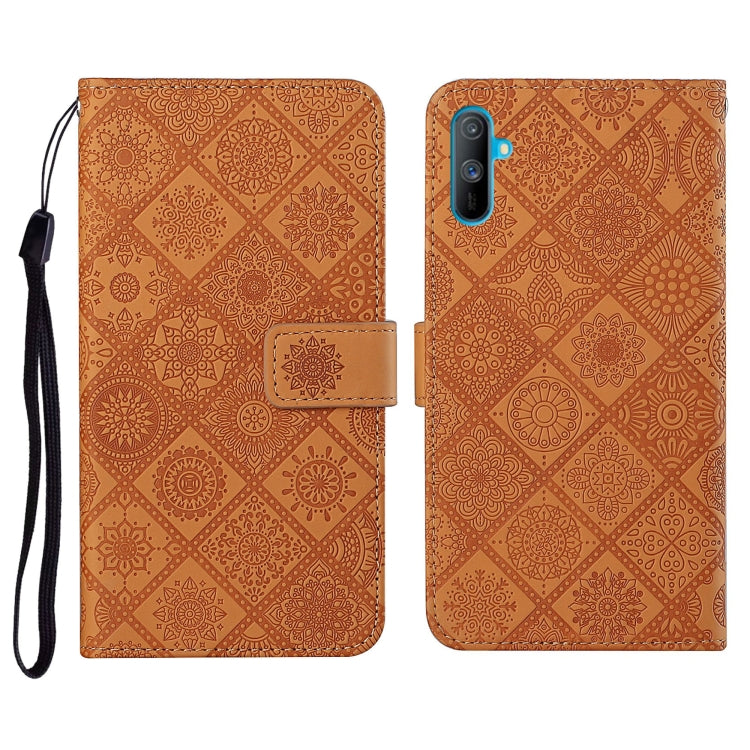 Ethnic Style Embossed Pattern Horizontal Flip Leather Case with Holder & Card Slots & Wallet & Lanyard, For OPPO Realme C3, For OPPO Realme 5, For OPPO Realme 5 Pro