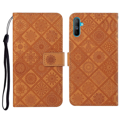 Ethnic Style Embossed Pattern Horizontal Flip Leather Case with Holder & Card Slots & Wallet & Lanyard, For OPPO Realme C3, For OPPO Realme 5, For OPPO Realme 5 Pro