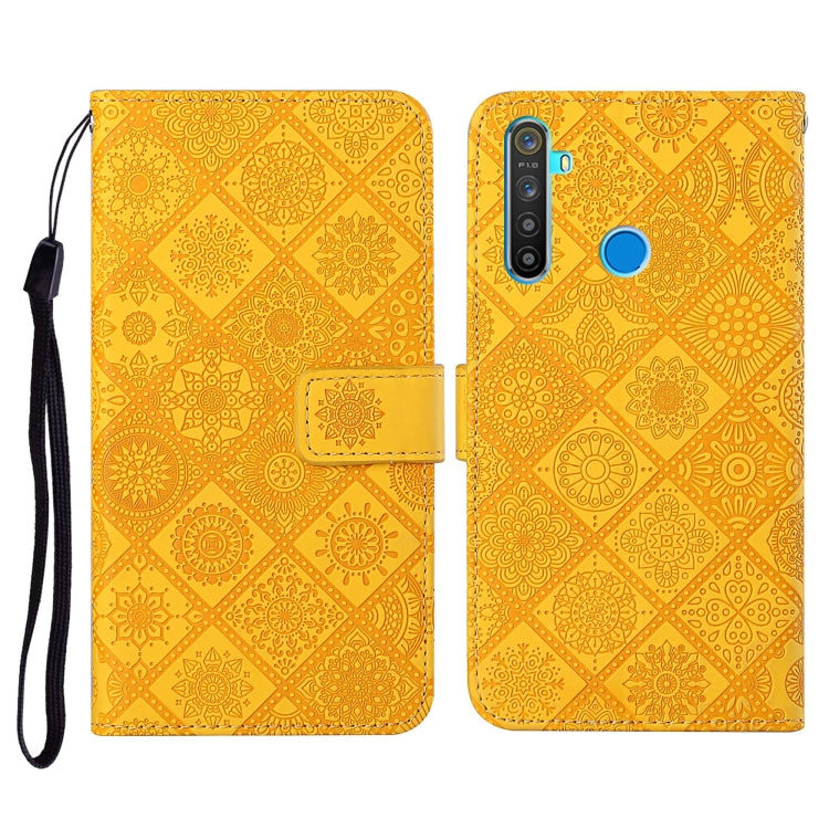 Ethnic Style Embossed Pattern Horizontal Flip Leather Case with Holder & Card Slots & Wallet & Lanyard, For OPPO Realme C3, For OPPO Realme 5, For OPPO Realme 5 Pro