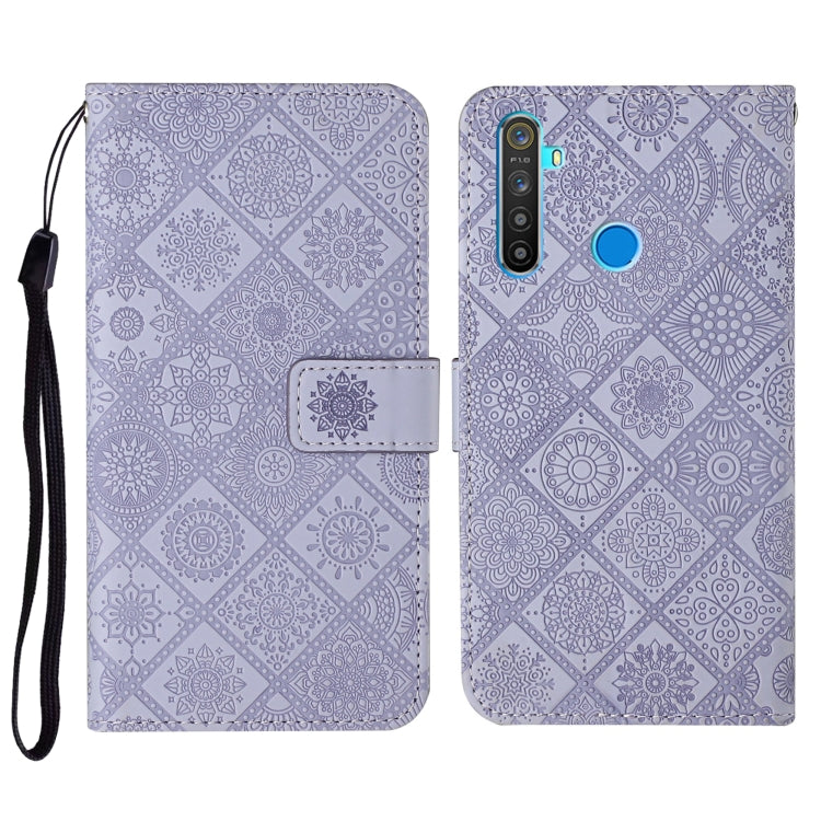 Ethnic Style Embossed Pattern Horizontal Flip Leather Case with Holder & Card Slots & Wallet & Lanyard, For OPPO Realme C3, For OPPO Realme 5, For OPPO Realme 5 Pro