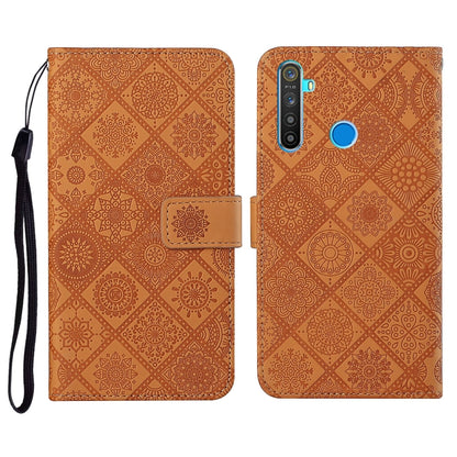 Ethnic Style Embossed Pattern Horizontal Flip Leather Case with Holder & Card Slots & Wallet & Lanyard, For OPPO Realme C3, For OPPO Realme 5, For OPPO Realme 5 Pro