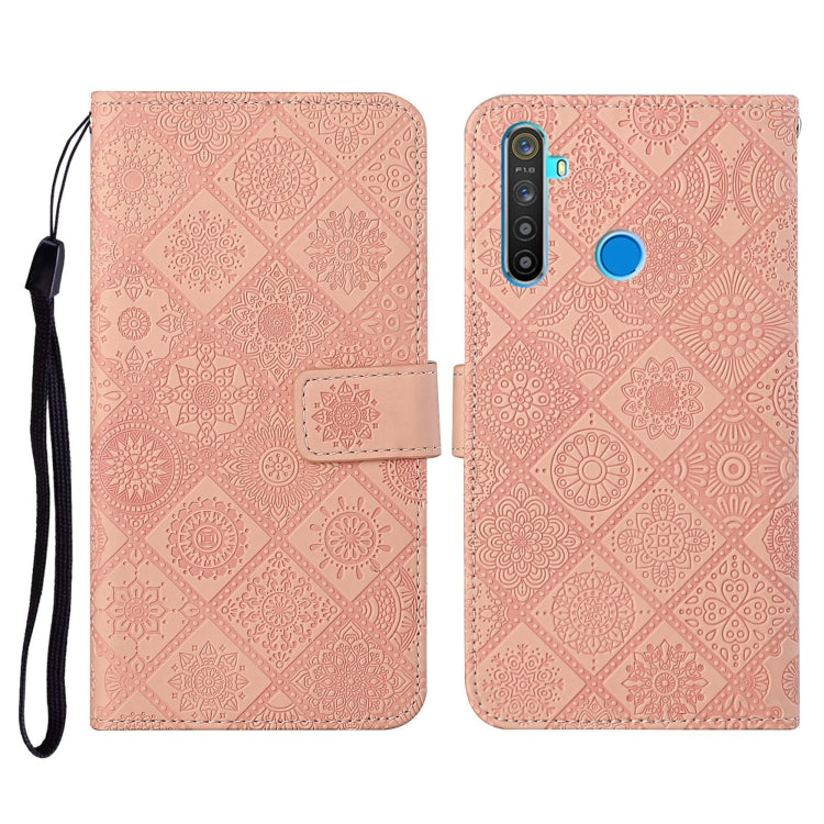 Ethnic Style Embossed Pattern Horizontal Flip Leather Case with Holder & Card Slots & Wallet & Lanyard, For OPPO Realme C3, For OPPO Realme 5, For OPPO Realme 5 Pro