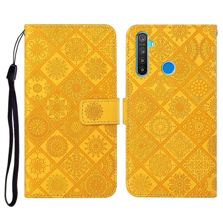 Ethnic Style Embossed Pattern Horizontal Flip Leather Case with Holder & Card Slots & Wallet & Lanyard, For OPPO Realme C3, For OPPO Realme 5, For OPPO Realme 5 Pro