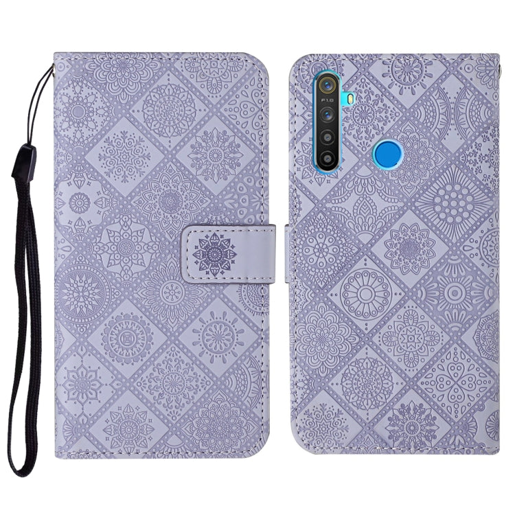 Ethnic Style Embossed Pattern Horizontal Flip Leather Case with Holder & Card Slots & Wallet & Lanyard, For OPPO Realme C3, For OPPO Realme 5, For OPPO Realme 5 Pro