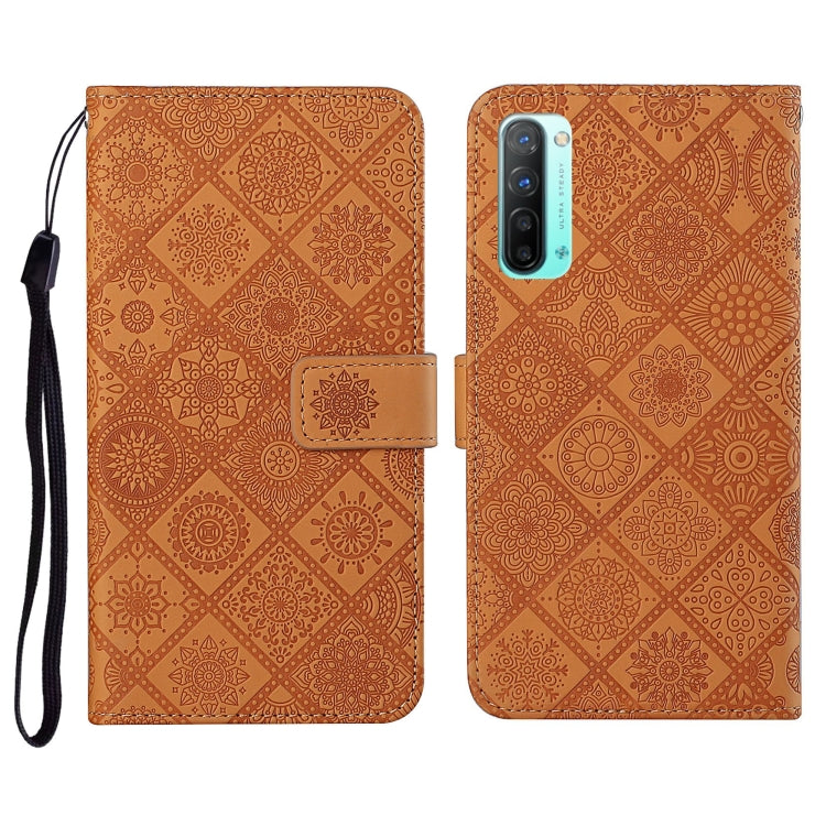 Ethnic Style Embossed Pattern Horizontal Flip Leather Case with Holder & Card Slots & Wallet & Lanyard, For OPPO Reno3, For OPPO Reno4, For OPPO Reno4 Lite