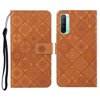 Ethnic Style Embossed Pattern Horizontal Flip Leather Case with Holder & Card Slots & Wallet & Lanyard, For OPPO Reno3, For OPPO Reno4, For OPPO Reno4 Lite