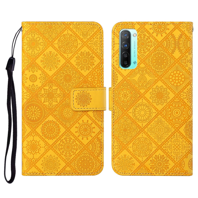 Ethnic Style Embossed Pattern Horizontal Flip Leather Case with Holder & Card Slots & Wallet & Lanyard, For OPPO Reno3, For OPPO Reno4, For OPPO Reno4 Lite