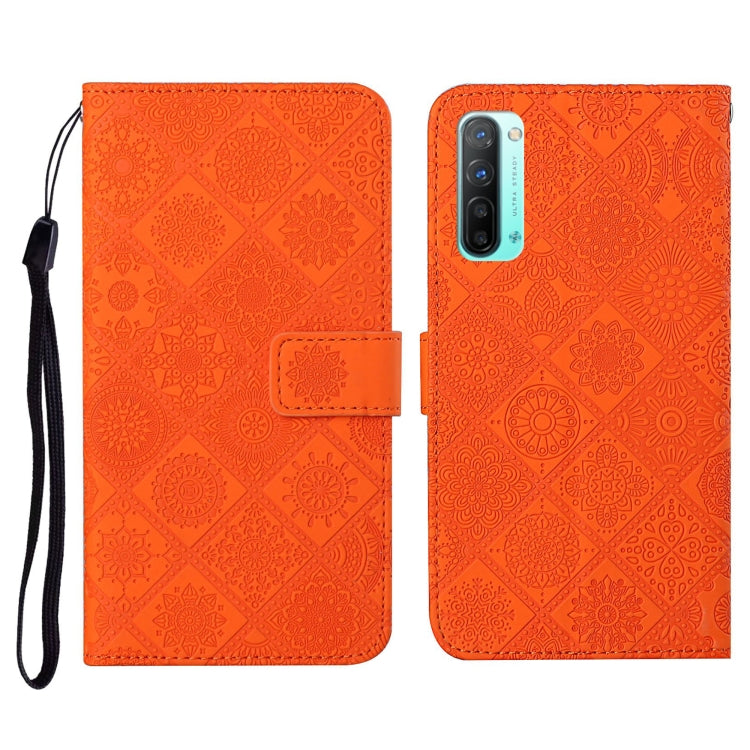 Ethnic Style Embossed Pattern Horizontal Flip Leather Case with Holder & Card Slots & Wallet & Lanyard, For OPPO Reno3, For OPPO Reno4, For OPPO Reno4 Lite